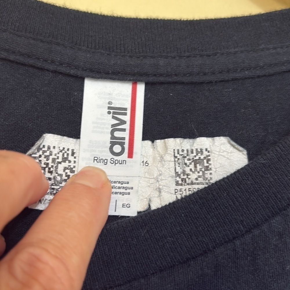 Anvil | Black Blue White “Proud US Navy Grandpa” Ring Spun Cotton SS T-Shirt XL - Picture 5 of 9